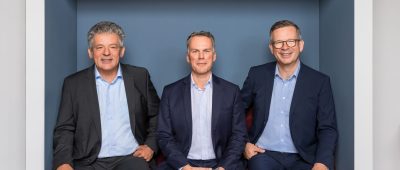 Das Bild zeigt die drei aktuellen Inhaber der H. & J. Brüggen KG: Hanno Brüggen, Johannes Brüggen, Jochen Brüggen